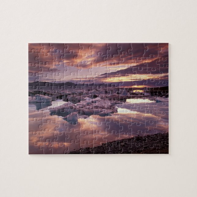 Iceland, Jokulsarlon Lagoon, Landscape Jigsaw Puzzle (Horizontal)