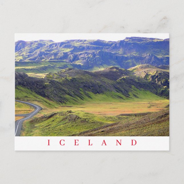 Iceland landscape view postcard (Front)