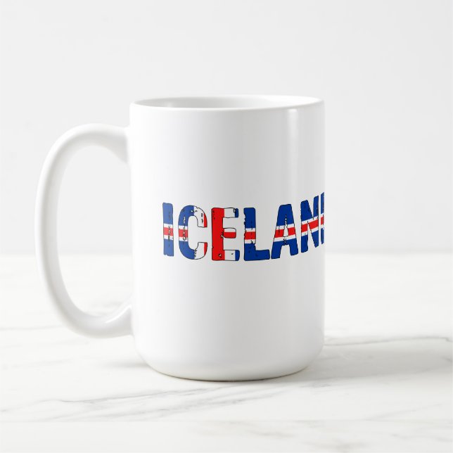 Iceland love patriot coffee mug (Left)