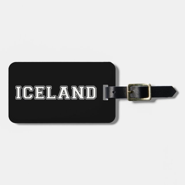 Iceland Luggage Tag (Front Horizontal)