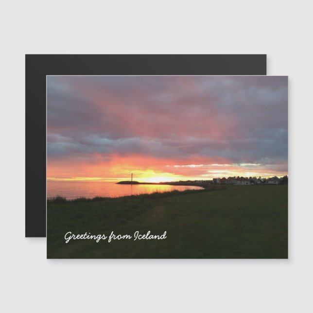 Iceland - magnet (Front/Back)