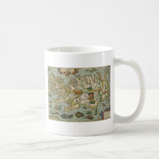 Iceland Map 1590 Coffee Mug