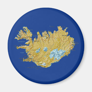 Iceland Map Magnet