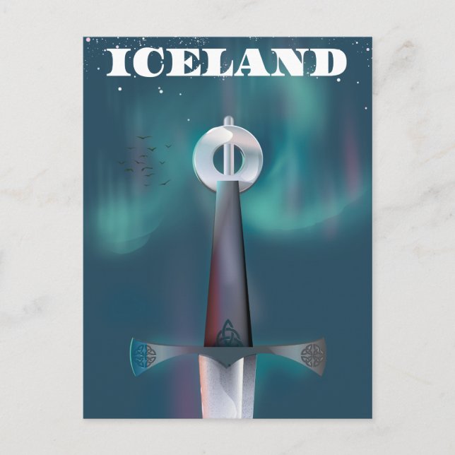 Iceland Mediaeval Sword Postcard (Front)