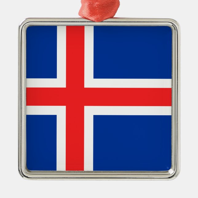 Iceland Metal Ornament (Front)