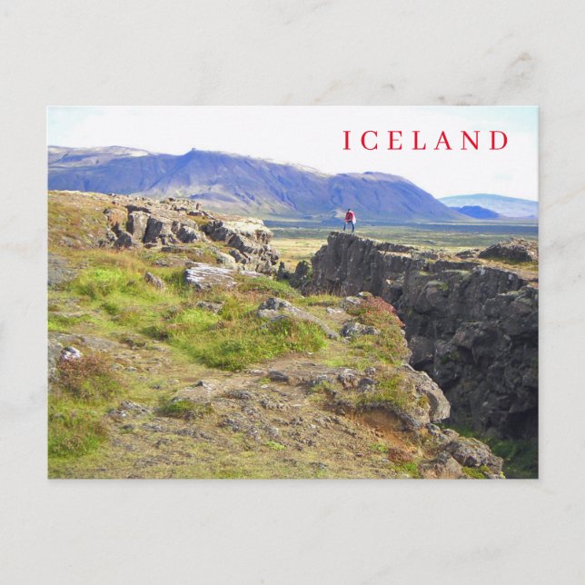 Iceland Mid-Atlantic Ridge view postcard (Front)