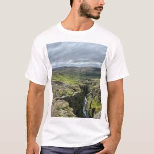 Iceland Mountain River Nature Photography T-Shirt