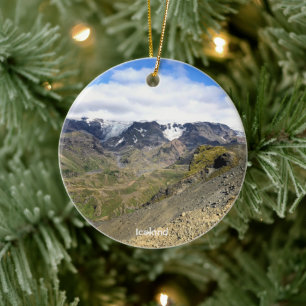 Iceland nature - ceramic ornament