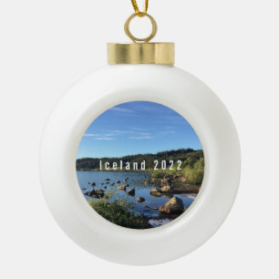 Iceland - Personalised ceramic ornament