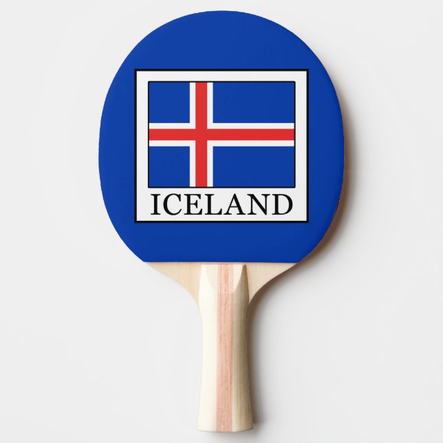 Iceland Ping Pong Paddle (Front)