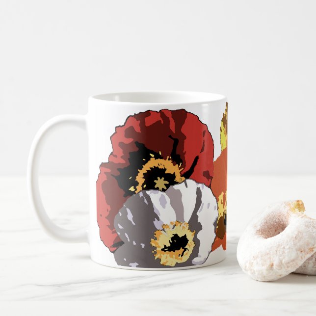 Iceland poppy mug (With Donut)