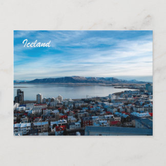 Iceland Postcard -- Reykjavik Skyline