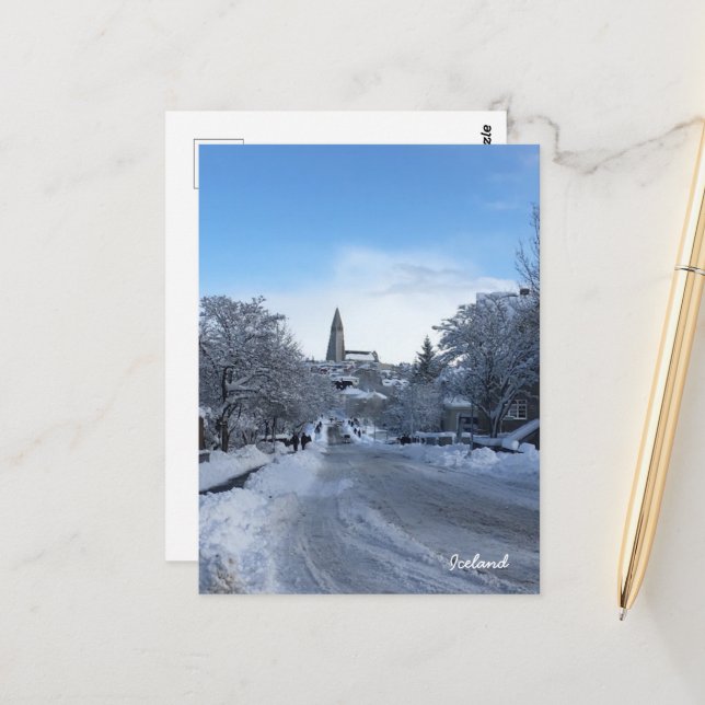 Iceland Reykjavik  Postcard (Front/Back In Situ)