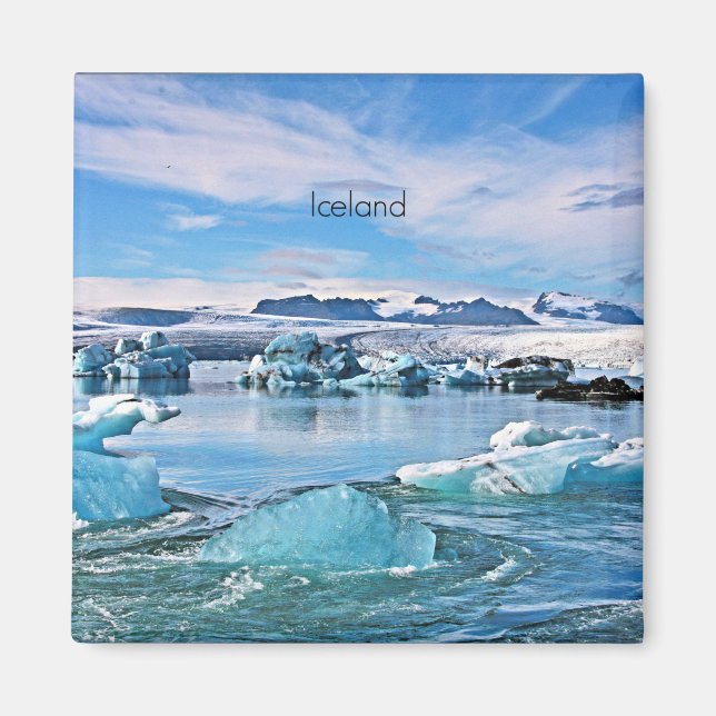 Iceland scenic photograph magnet (Front)