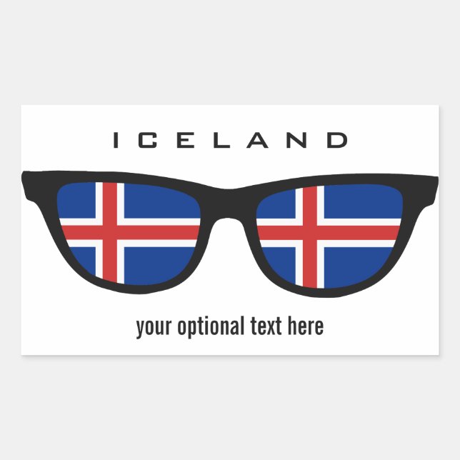 Iceland Shades custom stickers (Front)