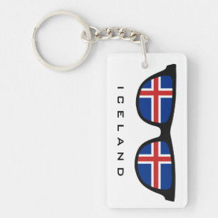 Iceland Shades custom text & colour key chain