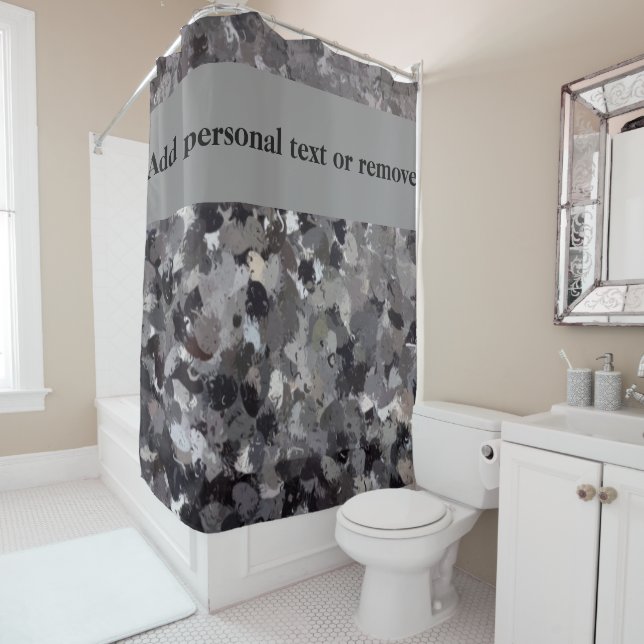 Iceland Skogafoss Waterfall Rocks Art Shower Curtain (In Situ)