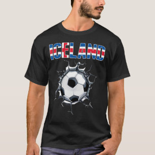 Iceland Soccer Fans - Icelandic Football In Cracke T-Shirt