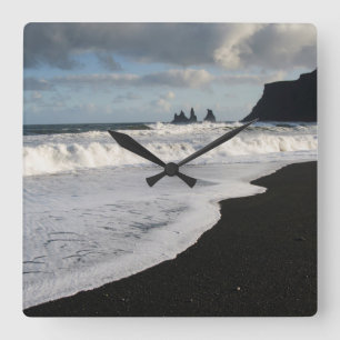 Iceland. South. Vik i Myrdal Square Wall Clock