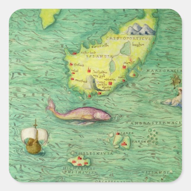 Iceland Square Sticker (Front)