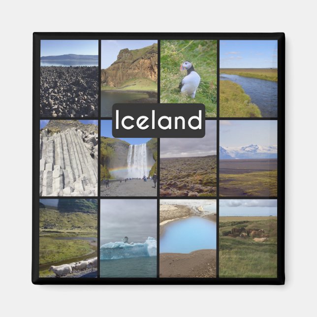 Iceland Summer Landscape Magnet (Front)