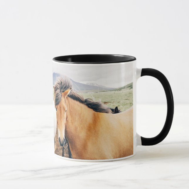 Iceland  three colour horses mug (Right)