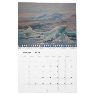 Iceland Through the Eyes of an Artist Calendar