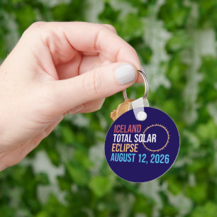 Iceland total solar eclipse august 12 2026 Mug Key Ring