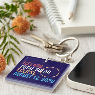 Iceland total solar eclipse august 12 2026 Mug Key Ring