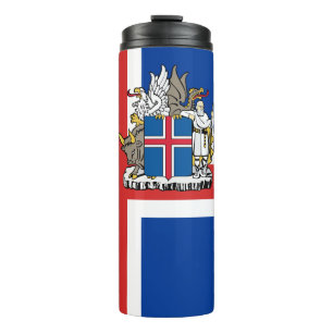 Iceland Travel Mug, patriotic Icelandic Flag Thermal Tumbler