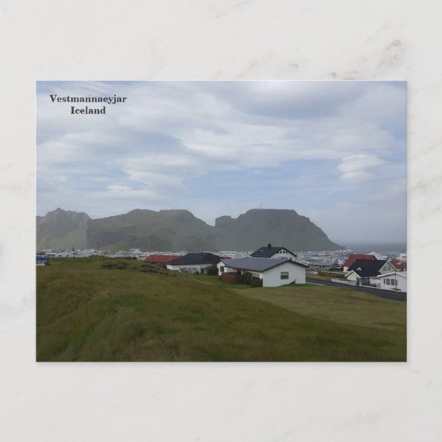 Iceland, Vestmannaeyjar Postcard (Front)