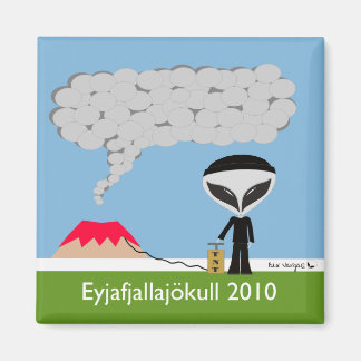 Iceland Volcano 2010 Magnet