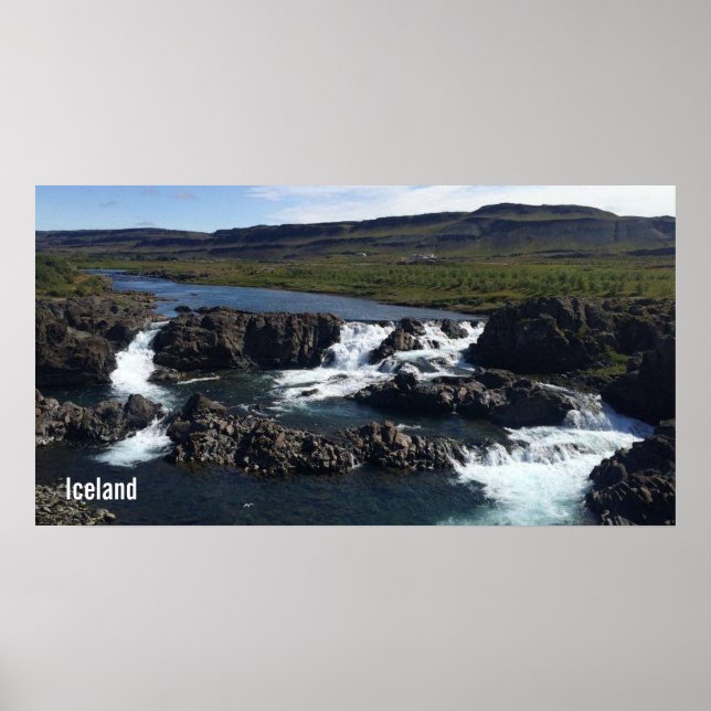 Iceland waterfall poster (Front)