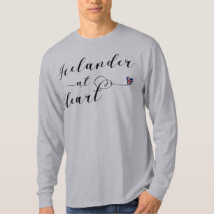 Icelander At Heart T-Shirt, Iceland T-Shirt