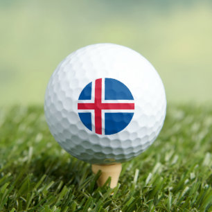 Icelander Flag, Flag of Iceland Golf Balls