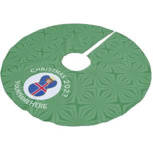 Icelandic Angel Christmas Flag Personalised Brushed Polyester Tree Skirt