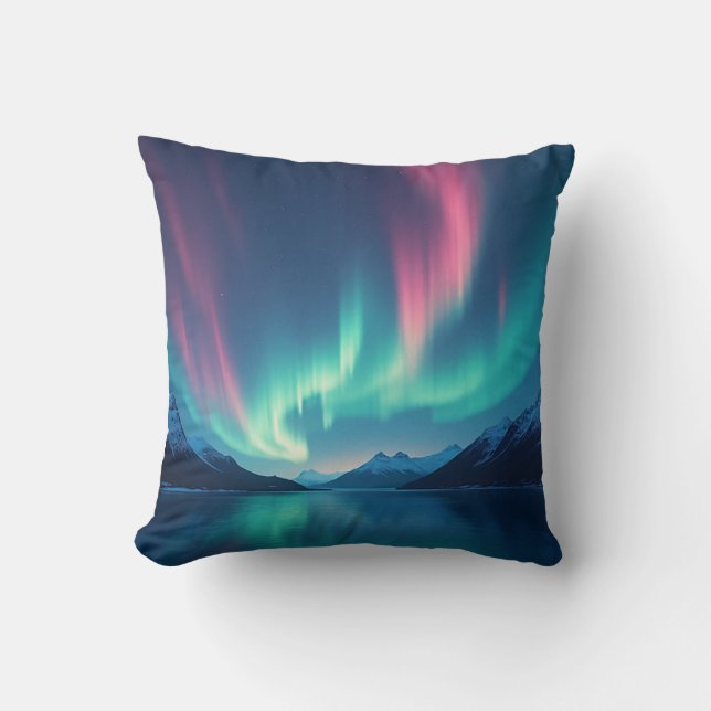 Icelandic Aurora Cushion (Front)
