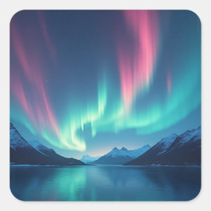 Icelandic Aurora Square Sticker