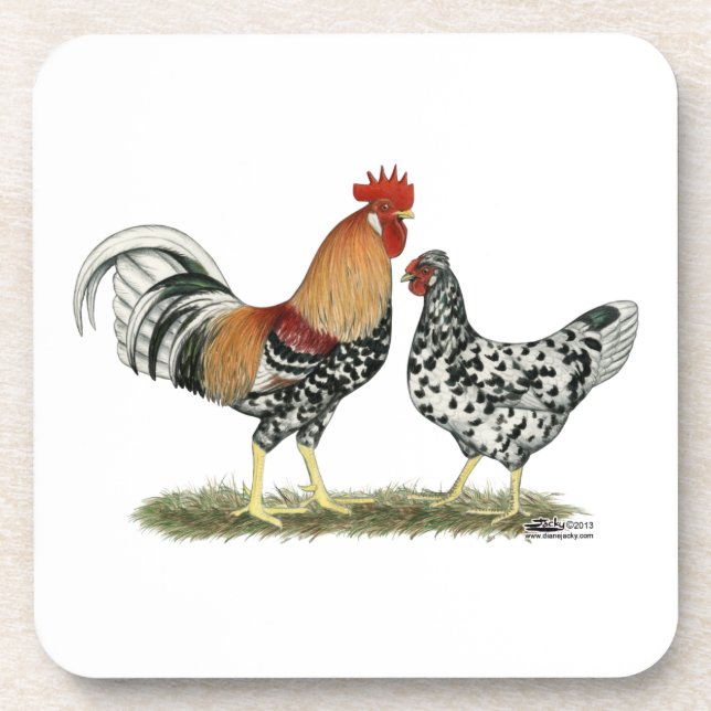 Icelandic Chickens Coaster (Front)