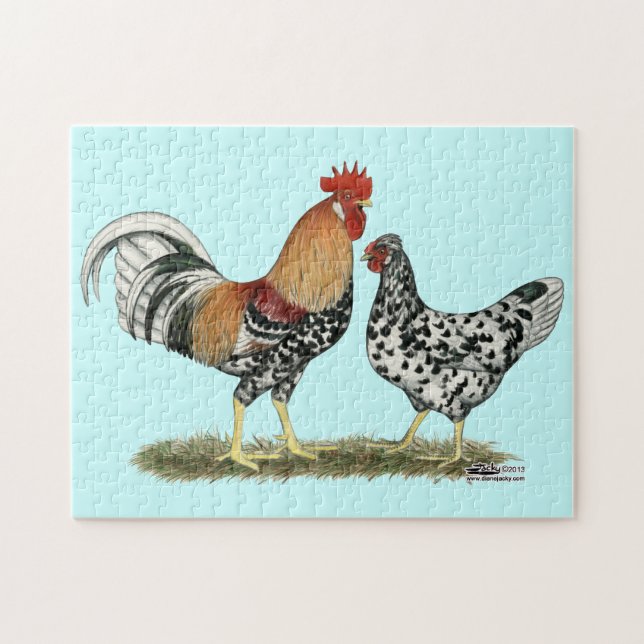 Icelandic Chickens Jigsaw Puzzle (Horizontal)
