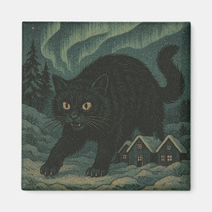 Icelandic Christmas yule Cat Magnet