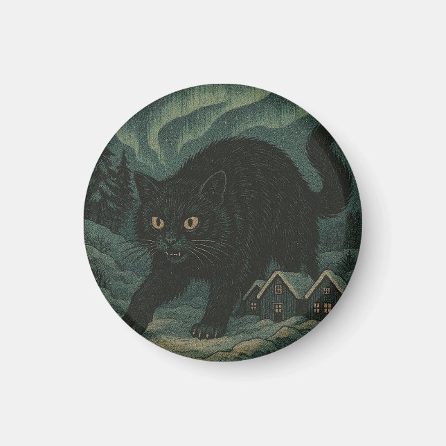 Icelandic Christmas yule Cat  Magnet (Front)