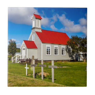 Icelandic Church Ceramic Tile