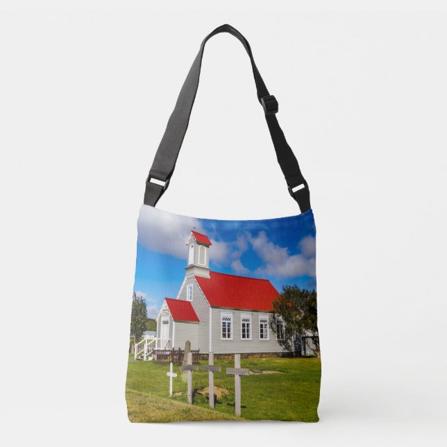 Icelandic Church Crossbody Bag (Front)