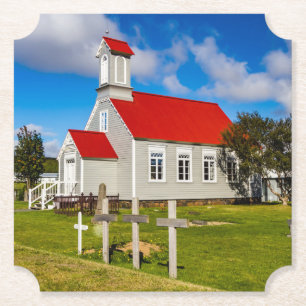Icelandic Church Paper Coaster