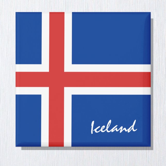 Icelandic flag Magnet, holiday, Iceland Magnet (Iceland Flag Magnet)