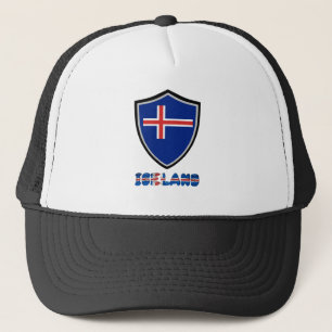 Icelandic flag trucker hat