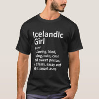 Icelandic Girl Iceland  Funny Country Home Roots D