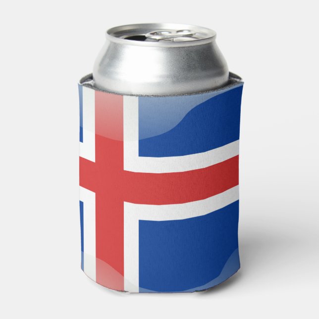 Icelandic glossy flag can cooler (Can Front)