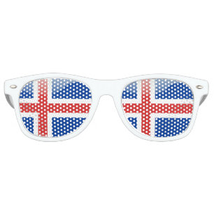 Icelandic glossy flag retro sunglasses